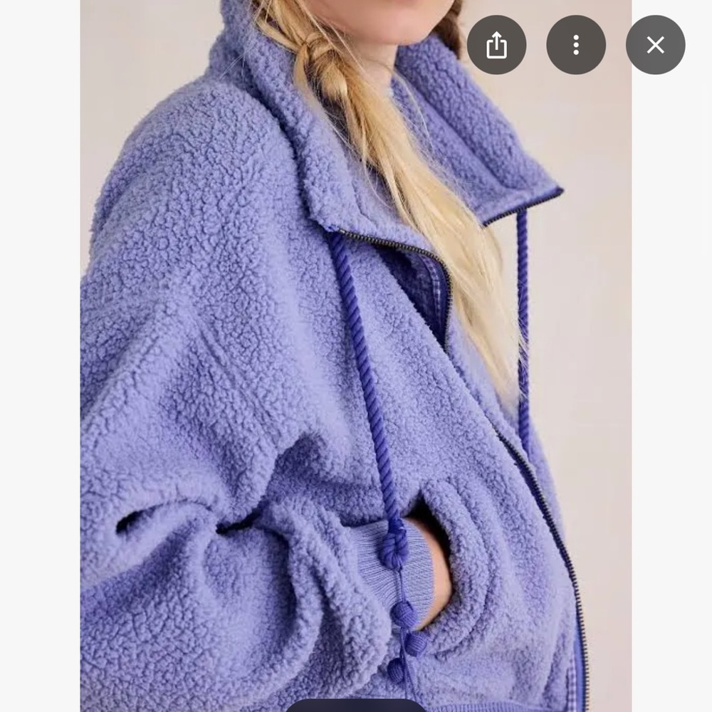 NWT Free People Alpine Sherpa Cardi - Picture 4 of 5